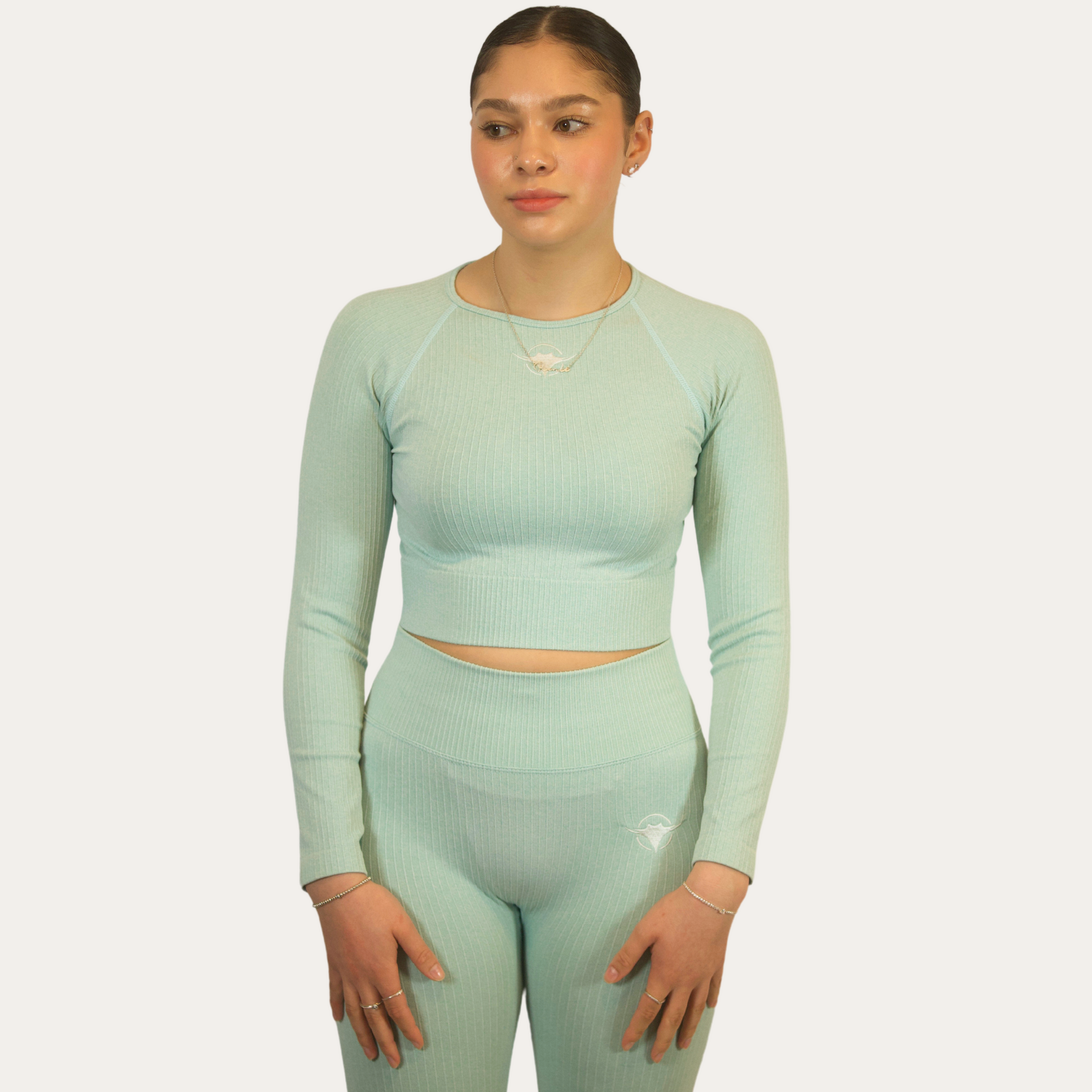 Ribbed Seamless Long-Sleeve Top