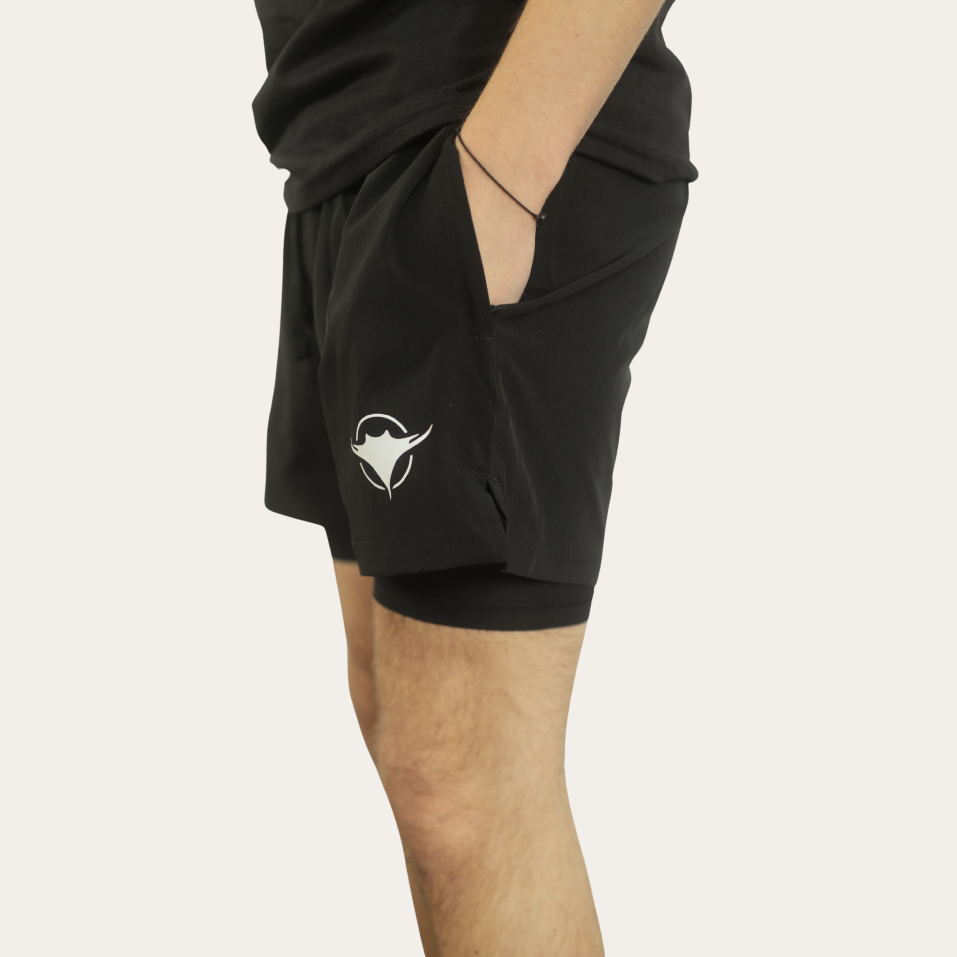 Image of Double-Layer Shorts