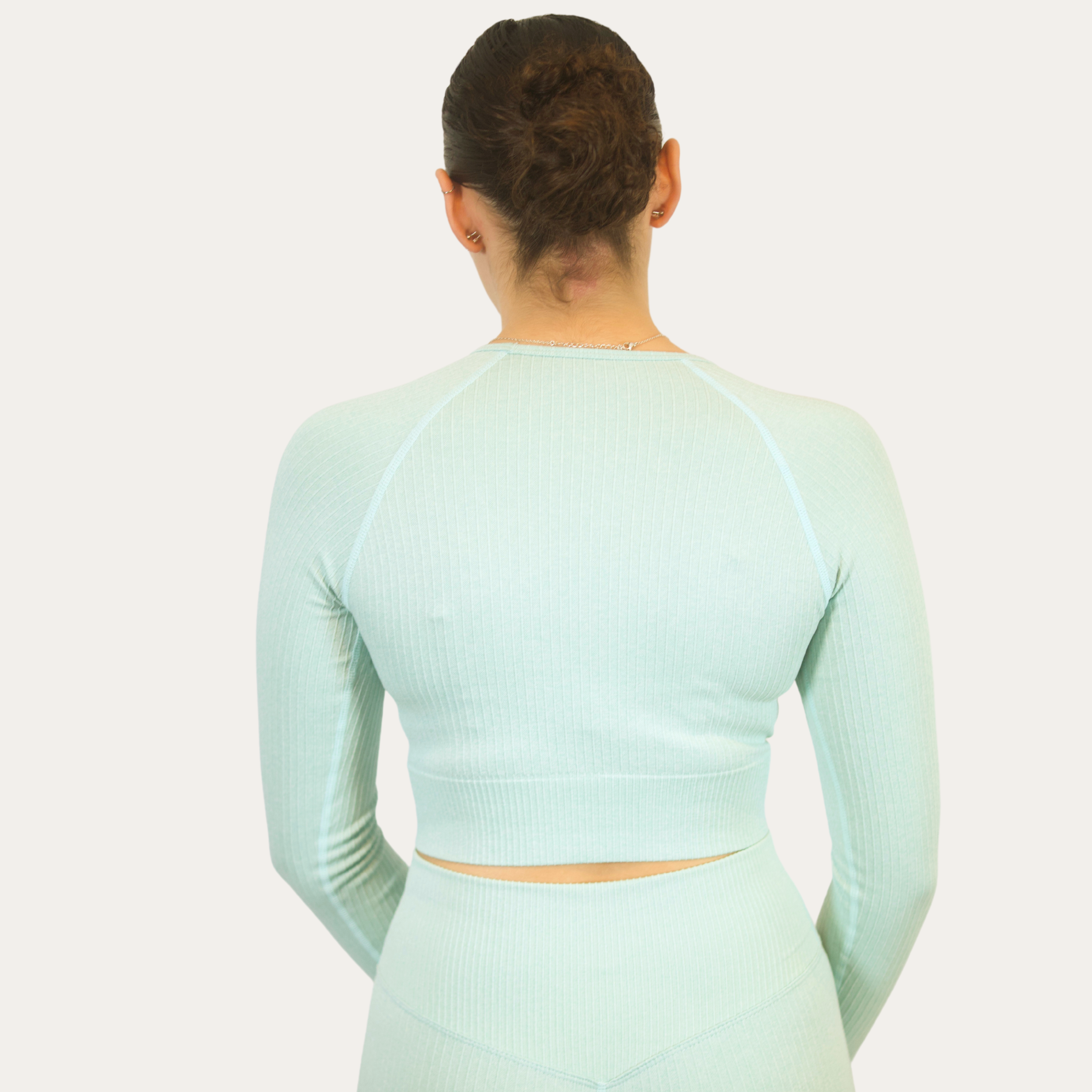 Ribbed Seamless Long-Sleeve Top