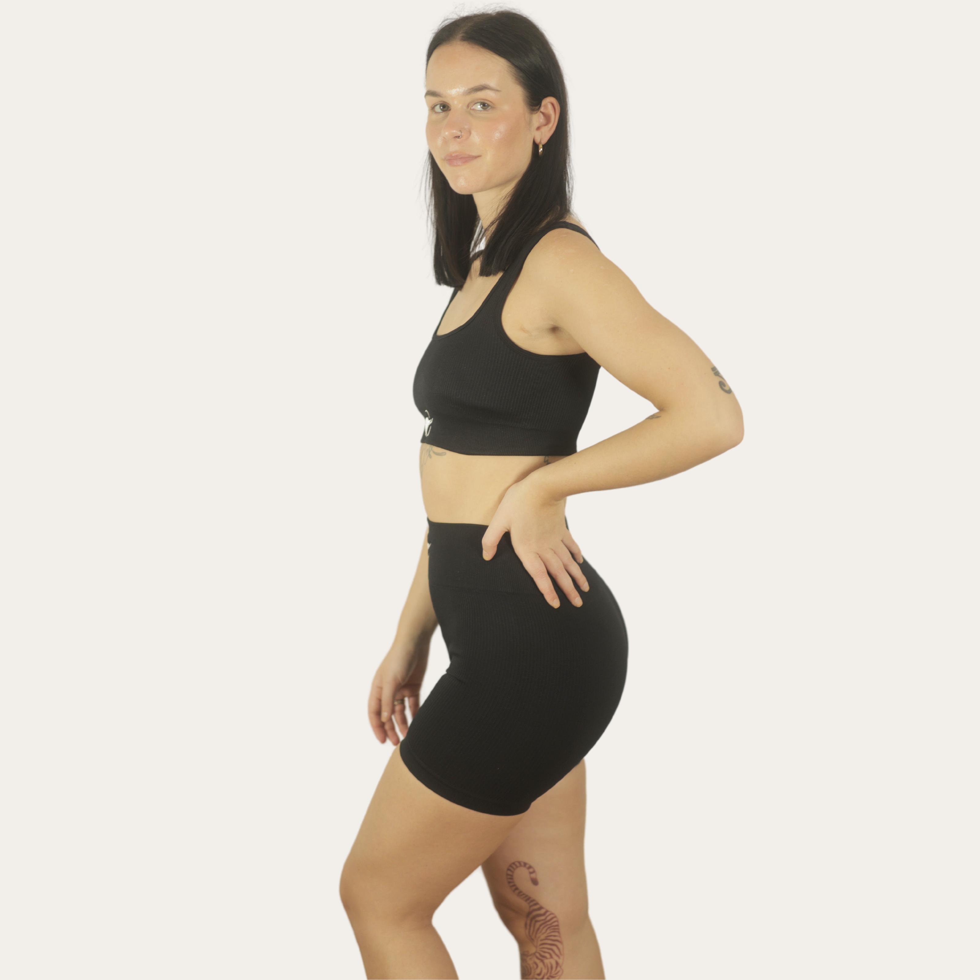 Image of Ribbed Seamless Shorts